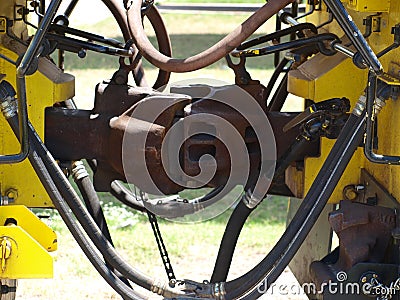 Train Coupler Mechanical for Short Line Stock Photo