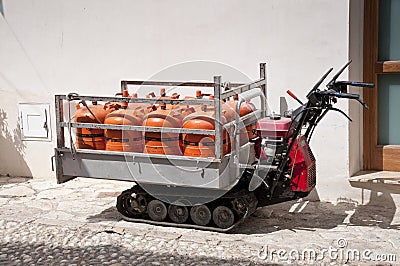 Tracked vehicle Stock Photo