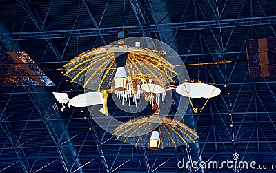 Tracking and Data Relay Satellite at the National Air and Space Museum, Chantilly, VA Editorial Stock Photo