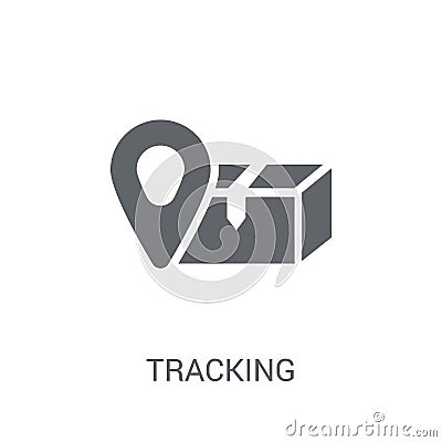 Tracking icon. Trendy Tracking logo concept on white background Vector Illustration