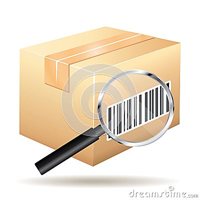 Tracking number icon. Vector Illustration