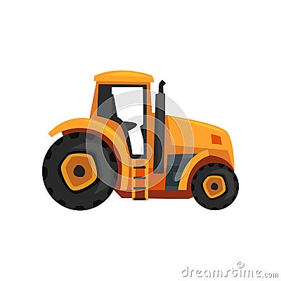 Tractor agriculture industrial farm equipment vector Illustration on a white background Vector Illustration