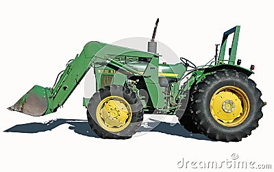 Tractor with Bucket Editorial Stock Photo