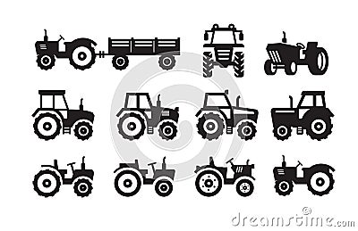 Tractor icon Vector Illustration