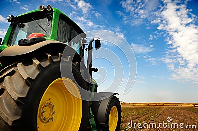 Tractor - modern agriculture equipment Editorial Stock Photo