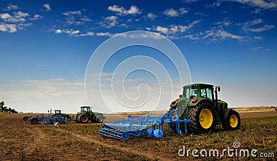 Tractor - modern agriculture equipment Editorial Stock Photo
