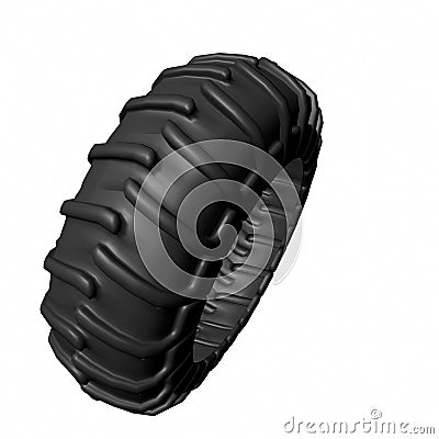 Tractor tire Stock Photo