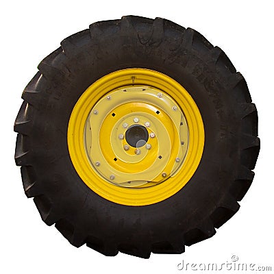 Tractor Tire Stock Photo