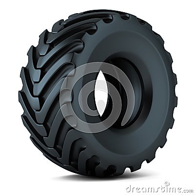 Tractor tire 3D Stock Photo