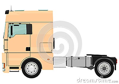 Tractor unit Vector Illustration