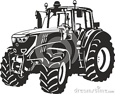 Tractor Vector Illustration