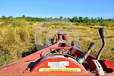 Tractors, plow-assisted machinery Editorial Stock Photo