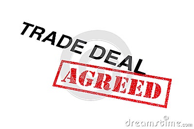 Trade Deal Agreed Stock Photo