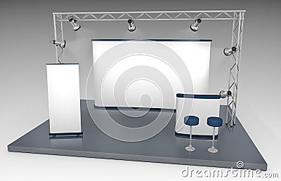 Trade Exhibition Stand Stock Photo