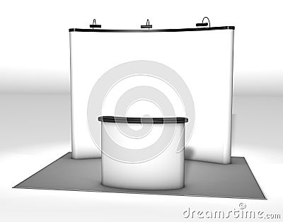 Trade exhibition stand Stock Photo