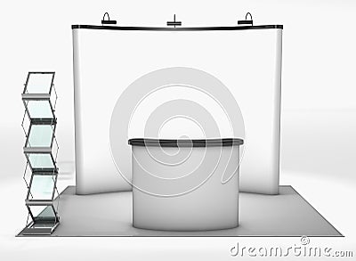Trade exhibition stand Stock Photo