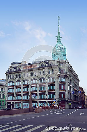 The Trade House of Esders and Scheefhals, Saint Petersburg Editorial Stock Photo