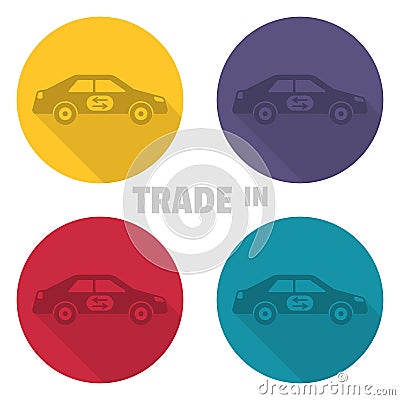 Trade in icons Vector Illustration