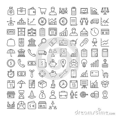 Trade icons Pack every single icon can easily modify or edit Vector Illustration