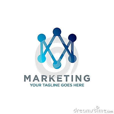 Trade marketing logo design vector. with chart diagram graphic concept, financial, investment, company logo vector Stock Photo