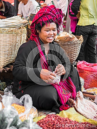 Trade for the people of Burma is the main source of income Editorial Stock Photo
