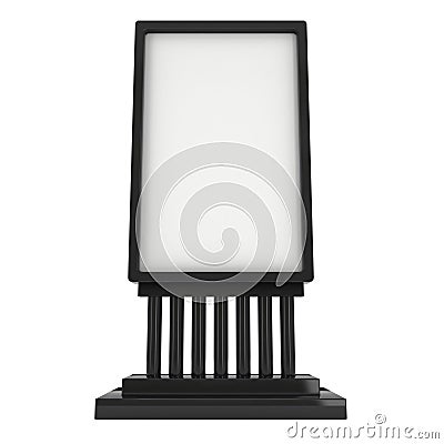 Trade show booth LCD screen stand Stock Photo