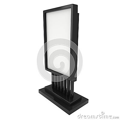 Trade show booth LCD screen stand Stock Photo