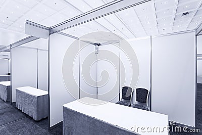 Trade show interior Stock Photo