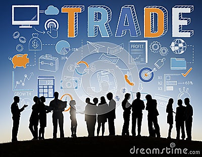 Trade Trading Commerce Deal Exchange Swap Concept Stock Photo