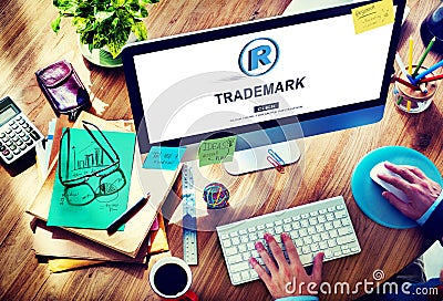 Trademark Brand Rights Protection Copyright Concept Stock Photo