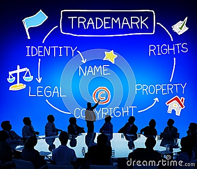 Trademark Copyright Identity Branding Product Concept Stock Photo