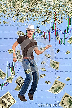 Trader-dodger. Stock Photo