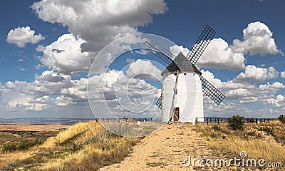 Tradicional Windmill in Ojos Negros, Spain Stock Photo