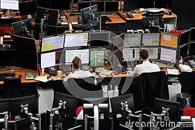 Trading floor Editorial Stock Photo