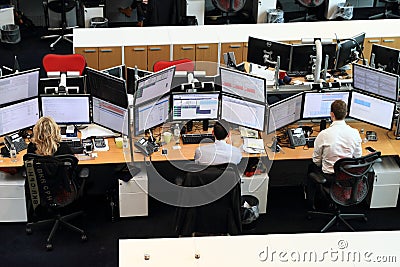 Trading floor Editorial Stock Photo