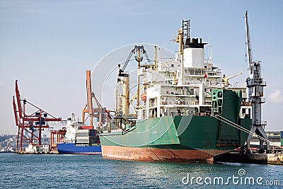 Trading port Stock Photo