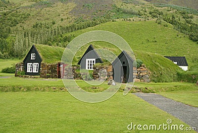 Tradition iceland houses Stock Photo