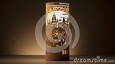 tradition jewish memorial candle Cartoon Illustration