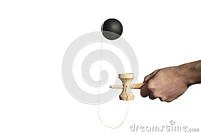 Tradition Kendama Japanese toy game Stock Photo