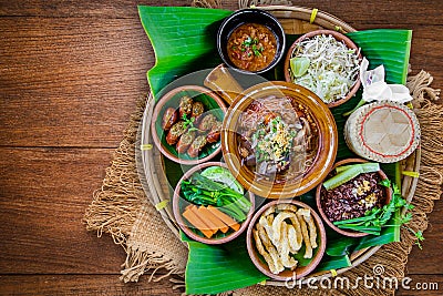 Tradition Northern Thai food. Stock Photo