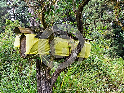 A traditional African beehive Stock Photo