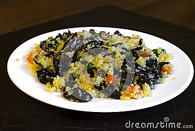 African tradition dish Cous cous Stock Photo