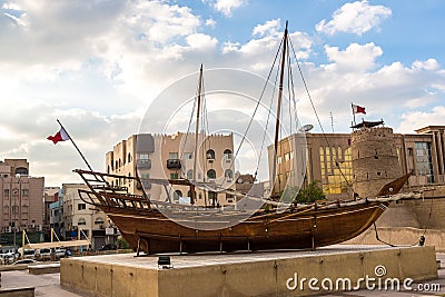 Traditional arabic Dhow Editorial Stock Photo