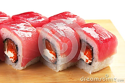 Traditional Asian food sushi Stock Photo