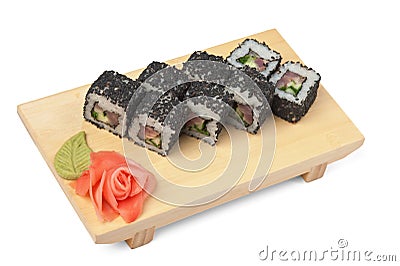 Traditional Asian food sushi Stock Photo