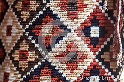 Traditional bags hand knitted by Wayuu women Stock Photo