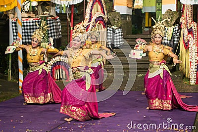 Traditional Balinese Dance Editorial Stock Photo