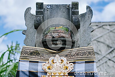 Traditional Balinese house of spirits Stock Photo