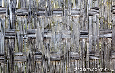 Traditional bamboo Dorze fence. Hayzo village. Omo Valley. Ethiopia. Stock Photo