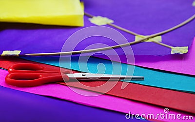 Traditional Bangladeshi kites Stock Photo